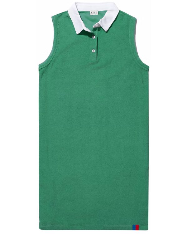 The Polo Dress in Green Terry Fashion