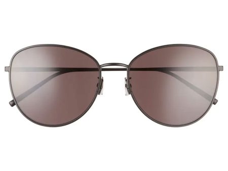 Round Metal Sunglasses in Black For Discount