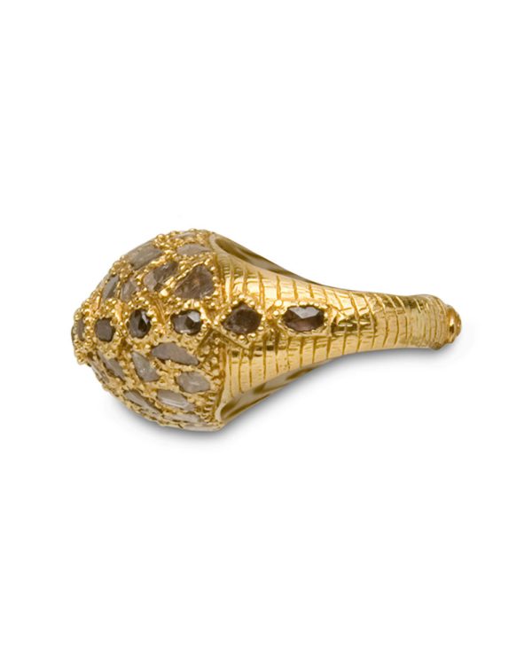 20k Yellow Gold Dome Ring Cheap